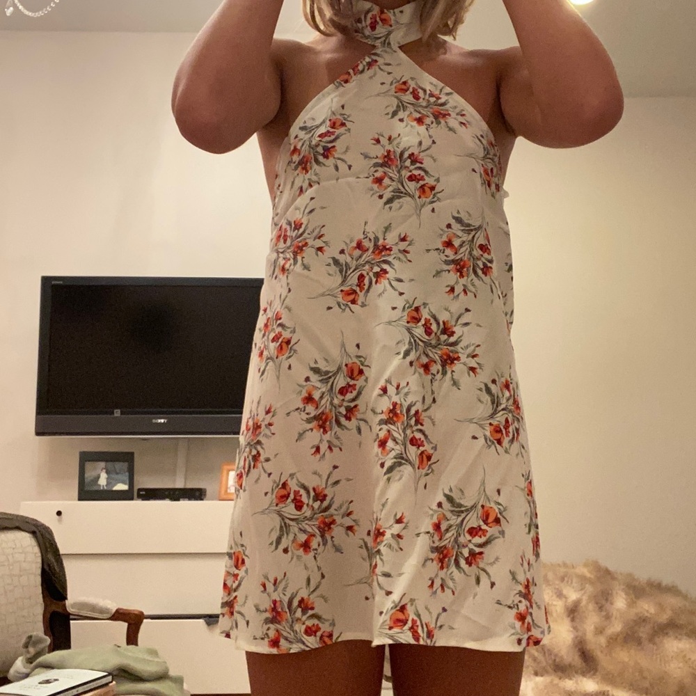 Flynn skye halter mini summer dress
